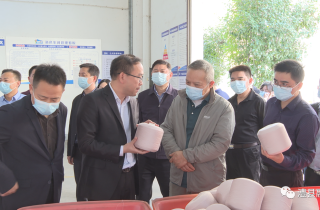 省工信廳總工程師黃學工一行深入湖南萌恒走訪調研